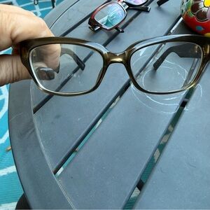 Dior Olive Brown Rectangular Eyeglass Frames Black and burgundy 3 pair frames!